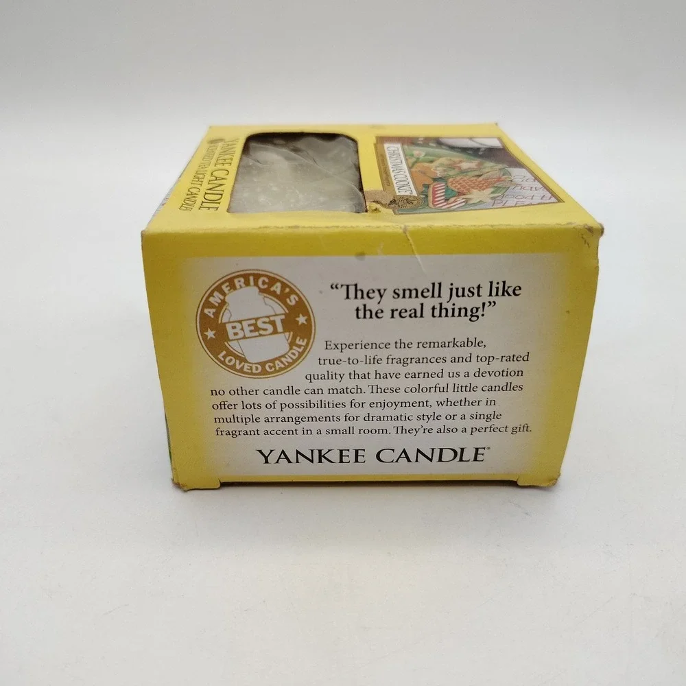 Yankee Candle CHRISTMAS COOKIE Scented 12 Tea Light Candles New Discontinued